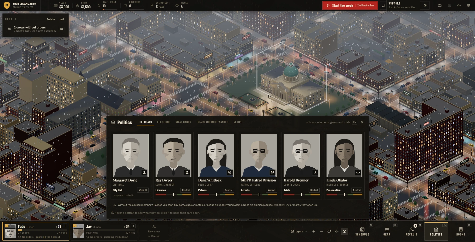 The officials who run the city
